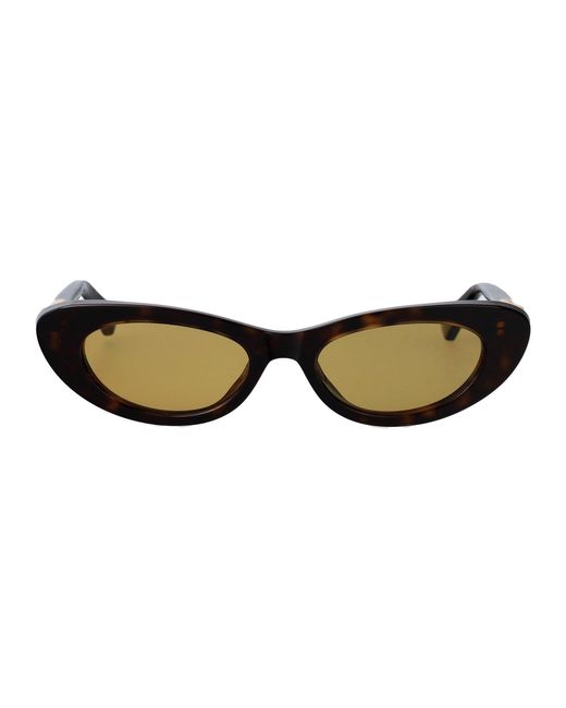 Bottega Veneta Natural Oval Sunglasses Bv1447 S 002