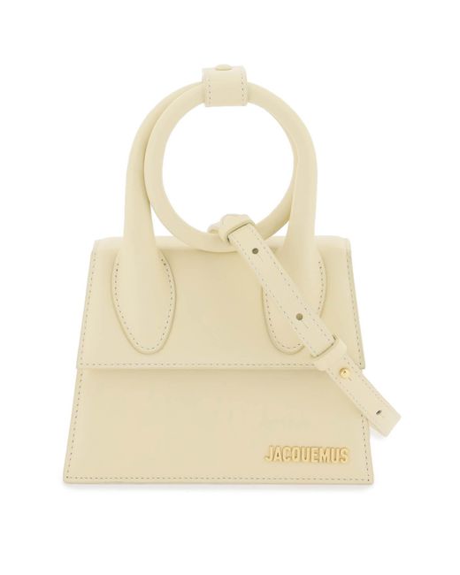 Jacquemus Le Chiquito Noeud Bag in het Natural