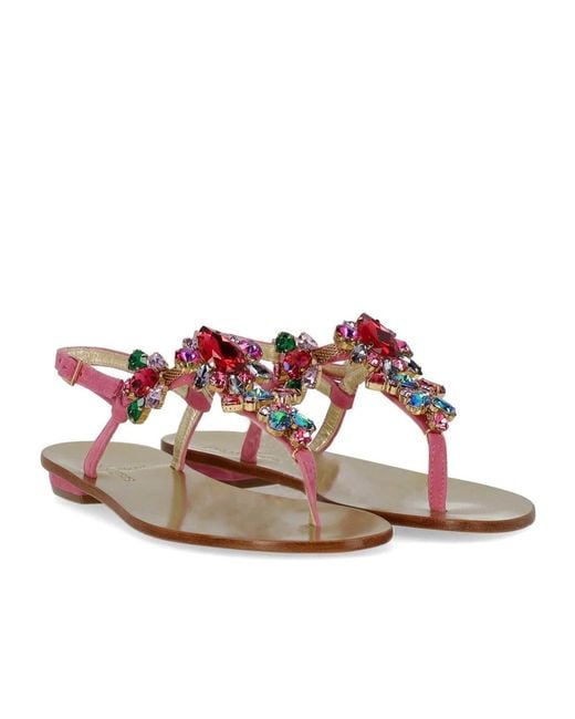 Paolo Ferrara Brown Thong Sandal
