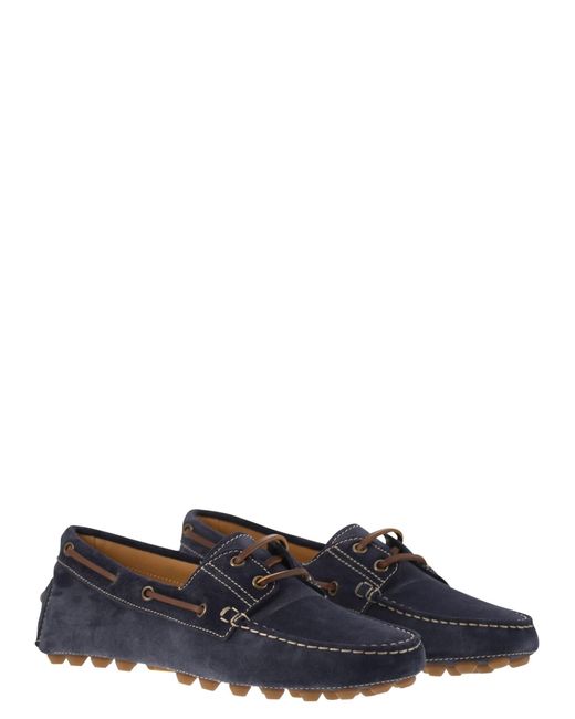 Tod's Blue Boat Gommino Bubble Loafer for men