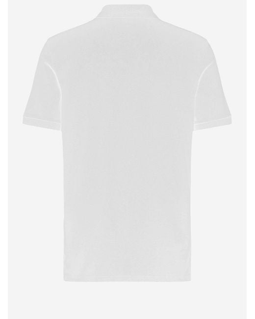 Just Cavalli White Polo Shirt Cotton for men