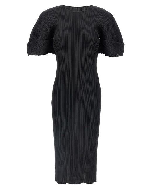 Pleats Please Issey Miyake Black Falten bitte Issey Miyake 'monatliche Farben: April' Kleid