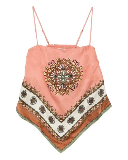 ALÉMAIS Pink Contina Scarf Top