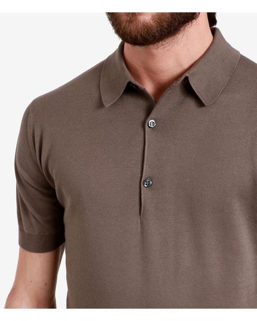 John Smedley Brown T Shirts And Polos