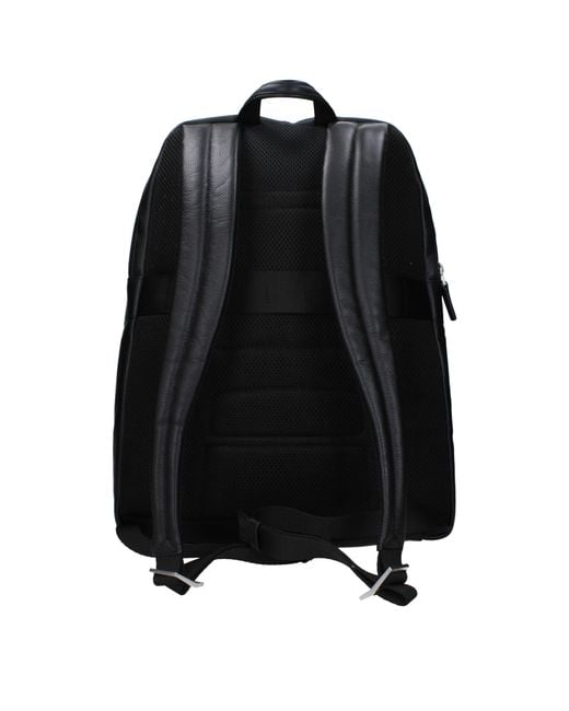 Piquadro Black Backpacks And Waist Bags Leather