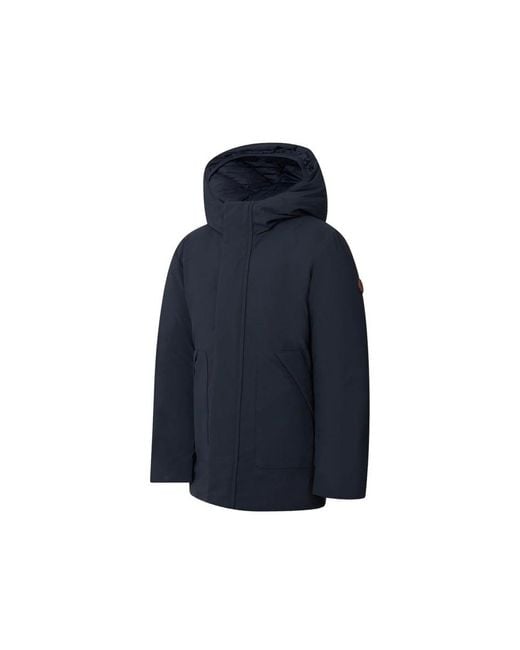 Save The Duck Blue Hooded Jacket