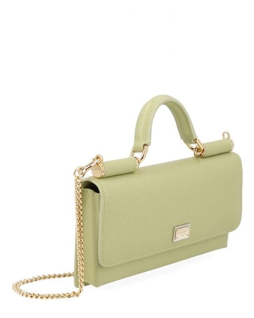 Dolce & Gabbana Green Leather Mini Bag