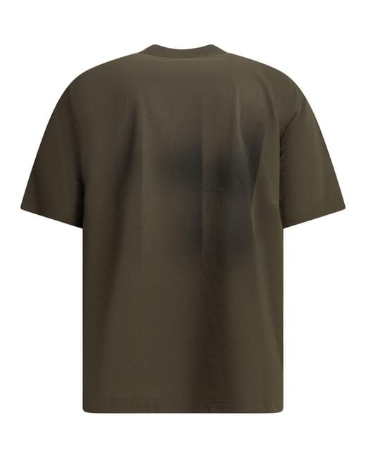 Goldwin Green Crew Neck T Shirt With Logo