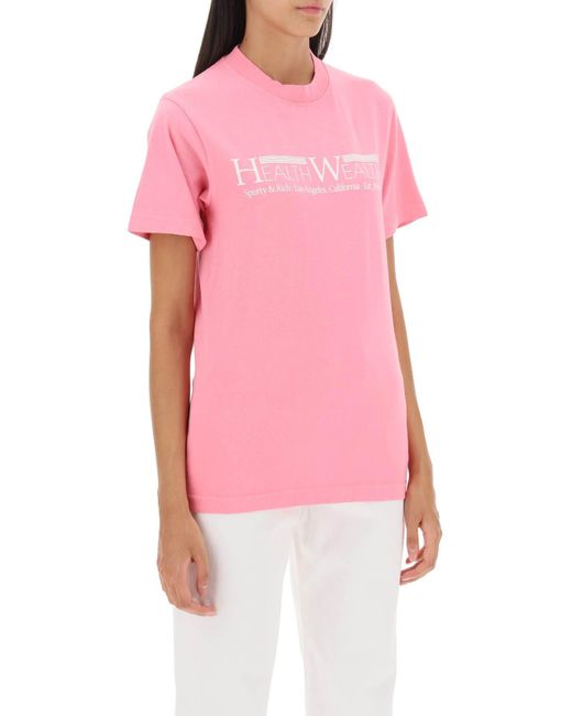 Sporty & Rich Pink Sportliches und reiches Gesundheitsvermögen 94 T -Shirt
