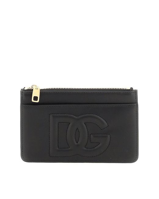 Porte-cartes à logo Dolce & Gabbana en coloris Black