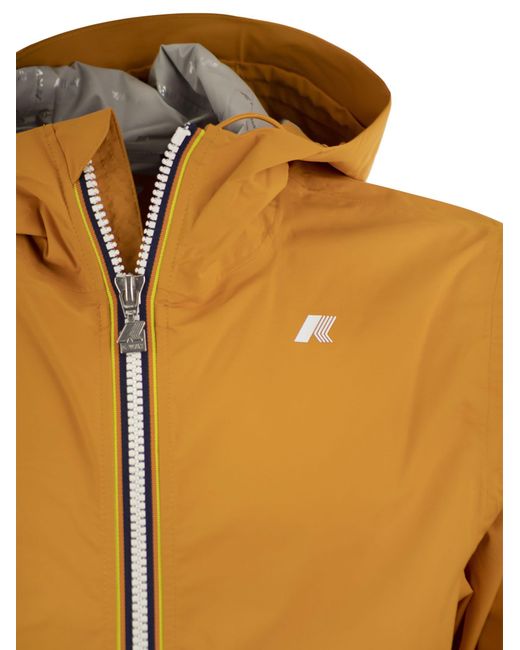 Jack giacca con cappuccio di K-Way in Orange da Uomo