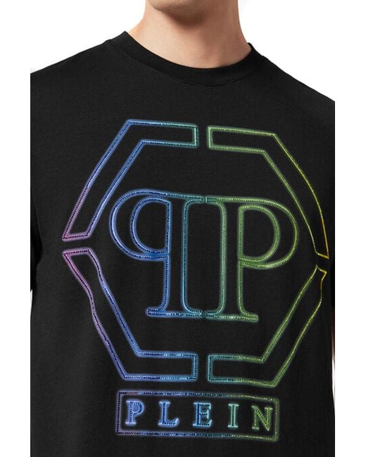 Philipp Plein Black Short Sleeves T-Shirts for men