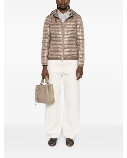 Herno Natural Nylon Short Down Jacket