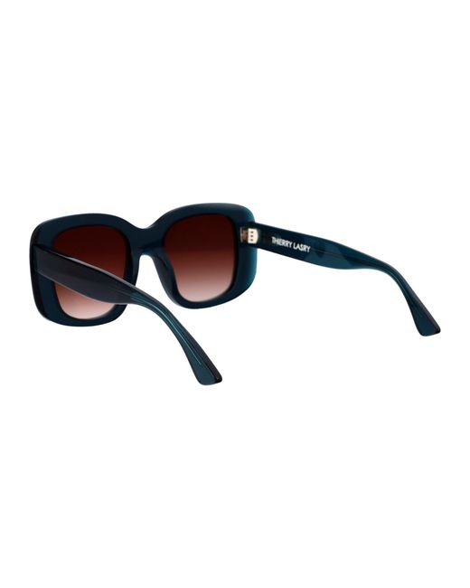 Thierry Lasry Blue Squared Sunglasses Swimmy 3473