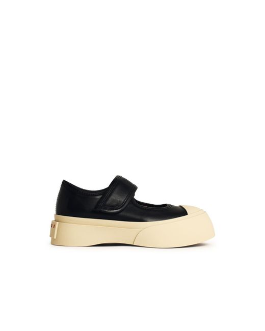 Marni Black Sneakers Aus Leder