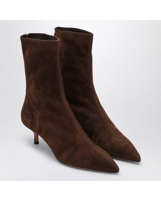 Aquazzura Brown Suede Ankle Boot