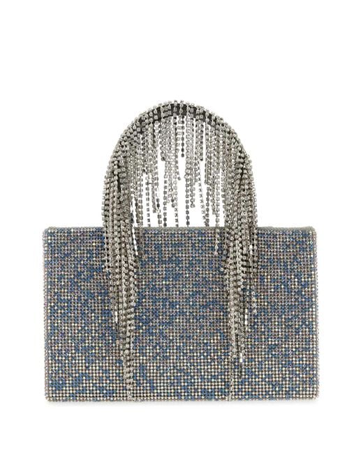 Kara Gray Light- Rhinestones Handbag Borse A Mano