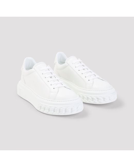 Casadei White Offroad-Sneaker