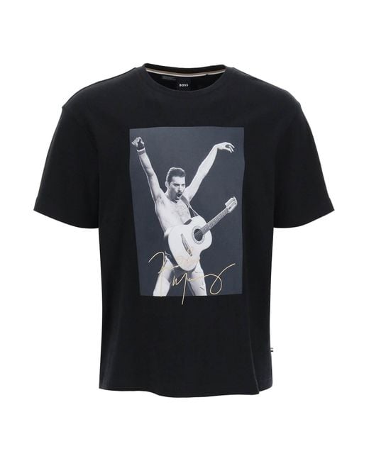 Camiseta T Legend Freddie Mercury de algodón negro BOSS by Hugo Boss de hombre de color Black