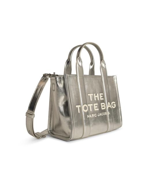 Marc Jacobs White Small 'Tote' Leather Bag
