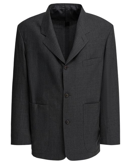 Beams Plus Balken Plus Wollen Blazer in het Black