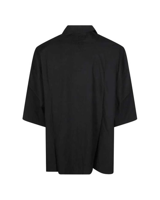 Rick Owens Black Magnum Tommy Button-Down Shirt for men
