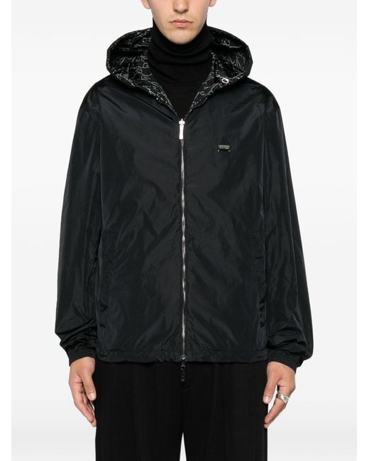 Emporio Armani Black Nylon Bomber Jacket