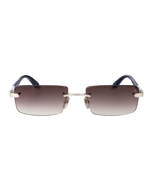 Maybach Brown Rimless Sunglasses The Simphony Sun I Pa Aas M1