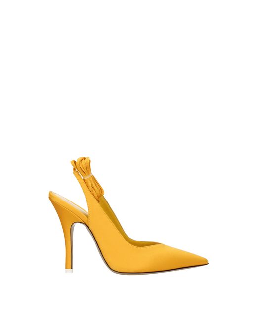 The Attico Metallic Orange Satin Sandal for men