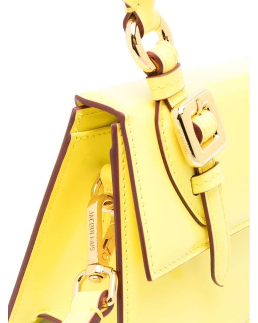 Jacquemus Yellow 'The Medium Chiquito' Boucle Mini Tote Bag