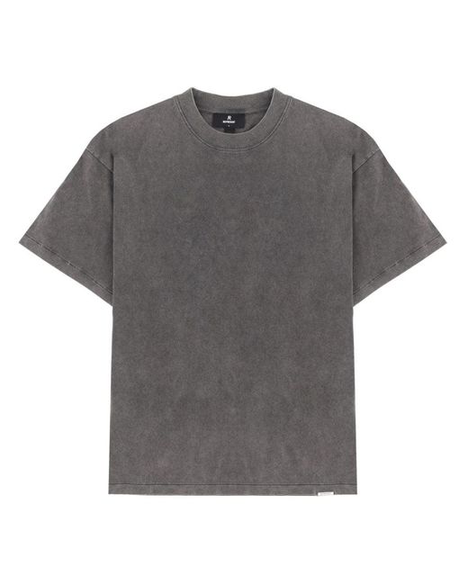 Represent Gray Solid Crew Neck T-Shirt for men