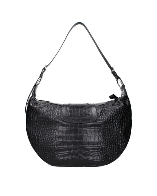 Balenciaga Black Essex Hobo Shoulder Bag Leather
