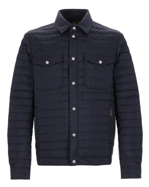 Moorer Blue Lightweight Trench Coat for men