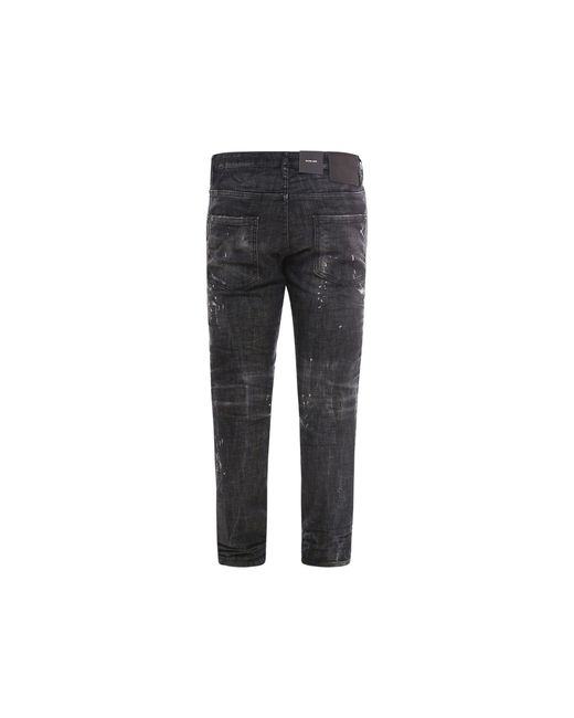 DSquared² Gray Skater Denim Jeans