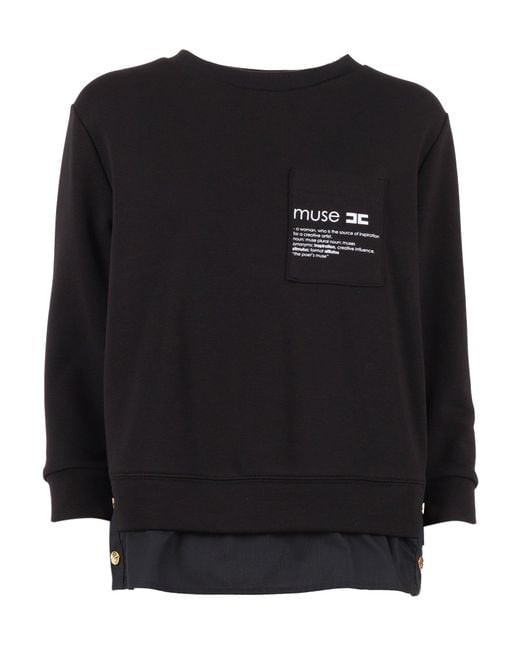 Elisabetta Franchi Black Girocoll