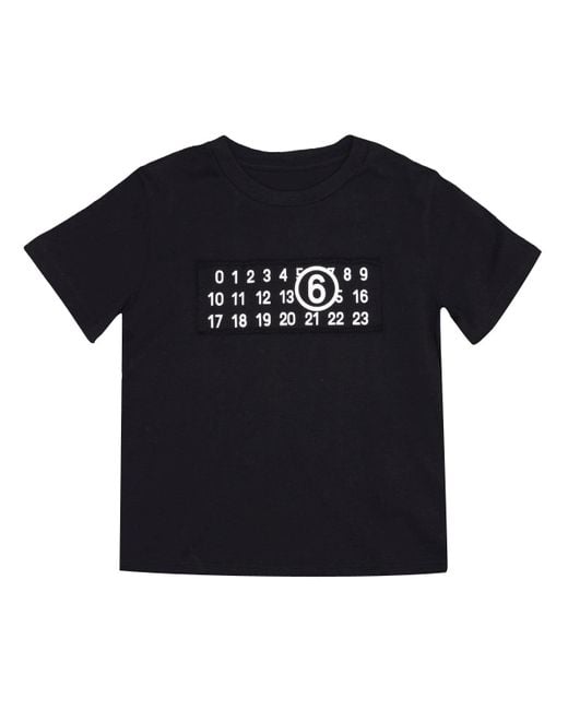 MM6 by Maison Martin Margiela Black T Shirts And Polos