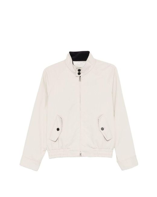 DUNST White Cotton Blouson Jacket