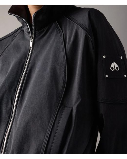 Moose Knuckles Skyline Crop-jack in het Black