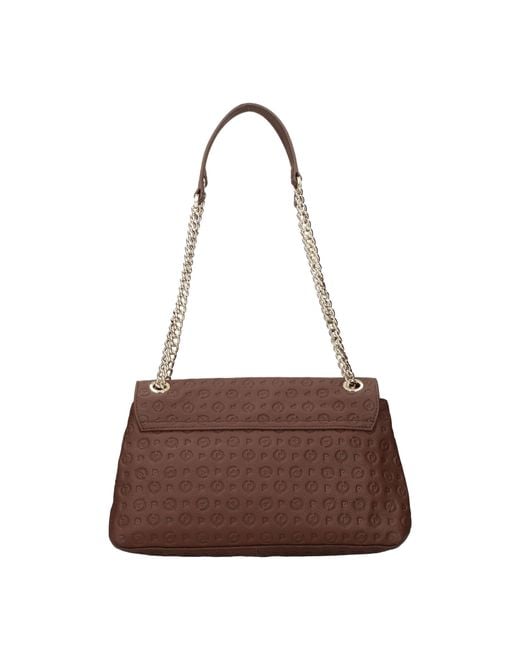 Pollini Brown Shoulder Bags Leather/Earth