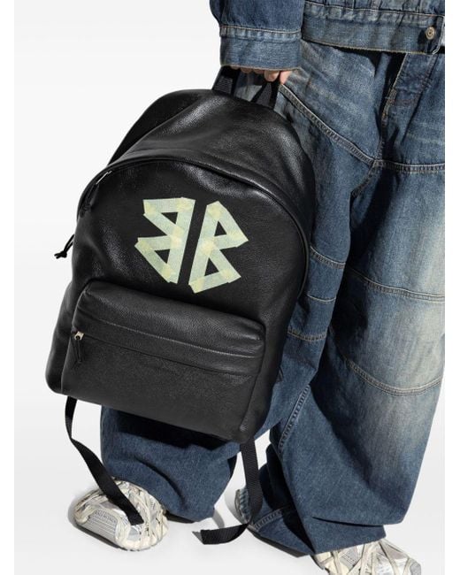 Balenciaga Black Tape Type Explorer Backpack for men