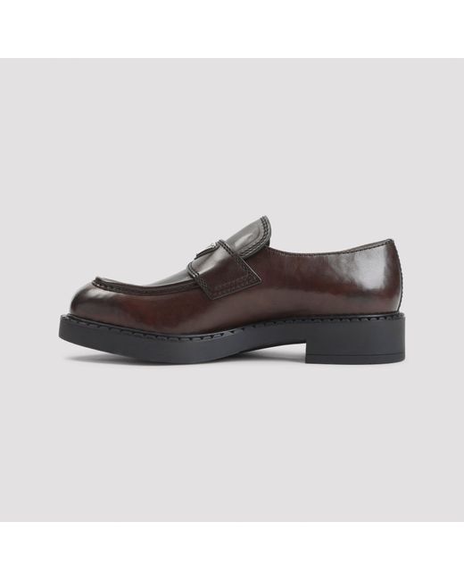 Prada Chocolade Loafers in het Black voor heren