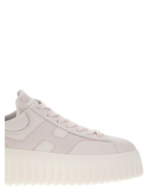 Hogan White Sneakers H-Stripes Con H Laterale