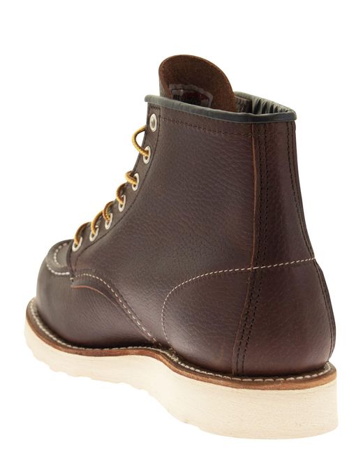 Red Wing Brown Classic Moc 8138 Lace Up Boot