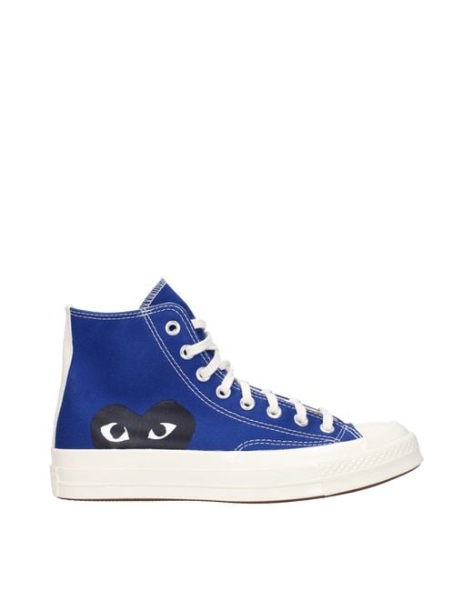 Comme des Garçons Blue Converse Sneakers Fabric for men