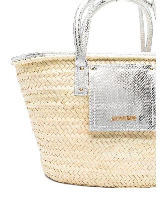 Jacquemus White Le Panier Soli Basket Bag
