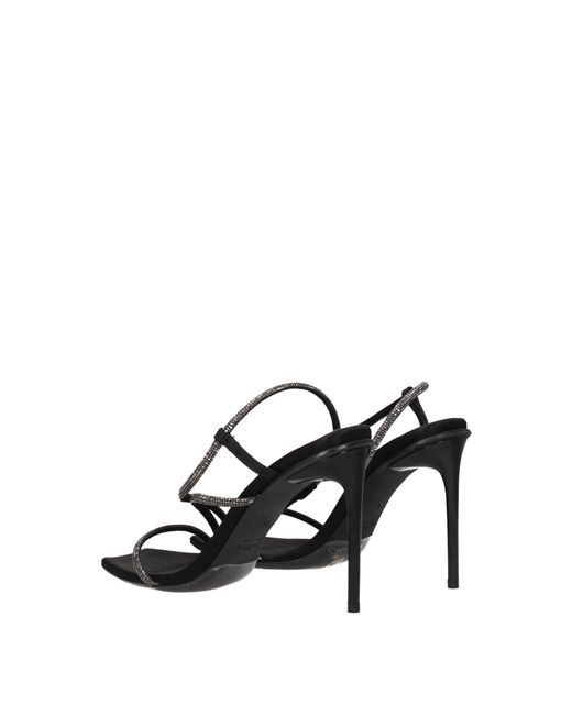 Max Mara Black Stark Leather Sandals