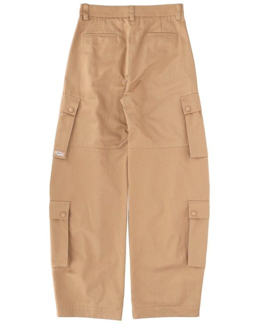 MSGM Natural Cargo Pants