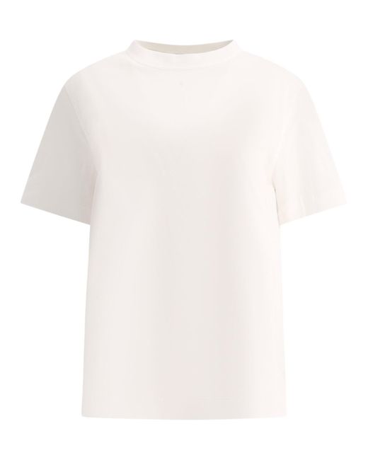 T-shirt avec monili Brunello Cucinelli en coloris White