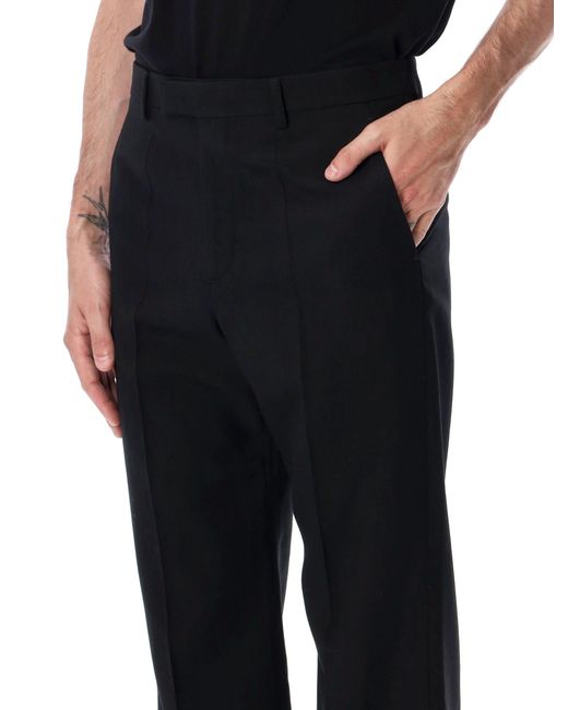 Valentino Garavani Black Sophisticated Trousers For Modern for men