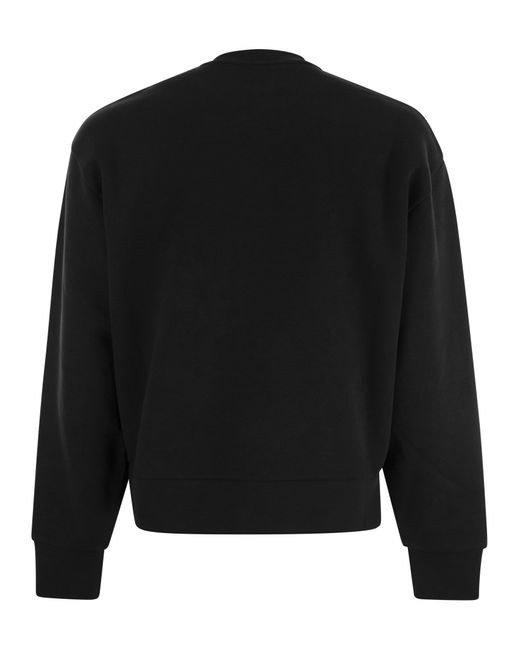 Moncler Logo Sweatshirt in het Black voor heren